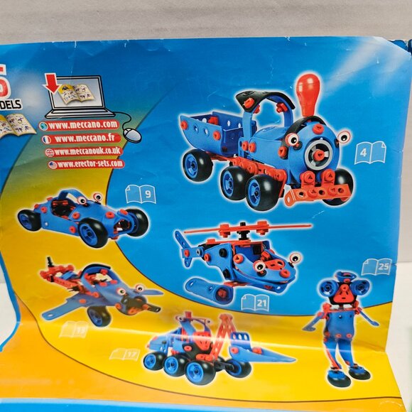 Meccano Multi Models 8180 Build & Play Train Robot Car Helicopter Airplane 5-8 - Picture 2 of 16